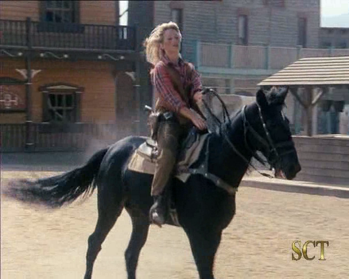 L'arrivo in citt&agrave; di Calamity Jane